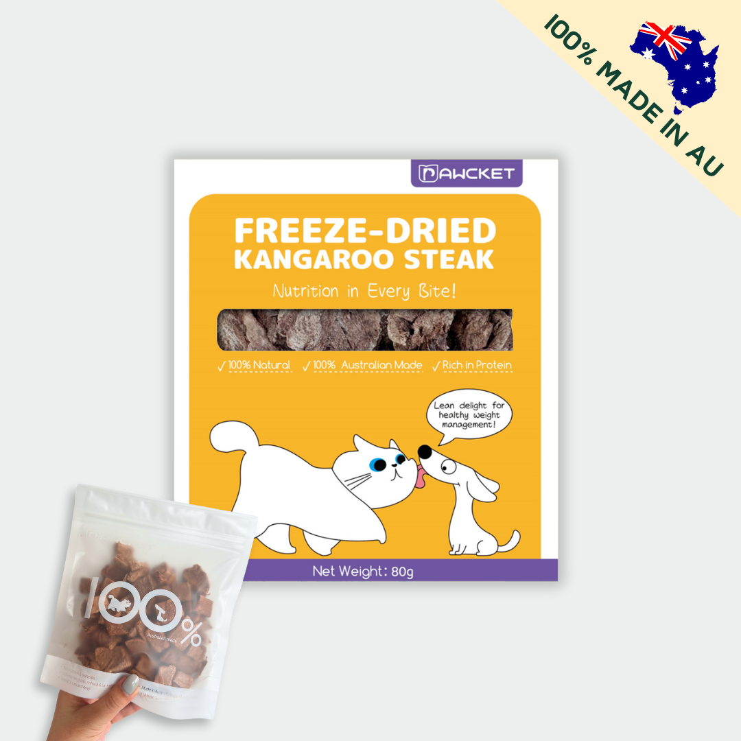 Pawcket Freeze-Dried Kangaroo - Raw Cat & Dog Treats
