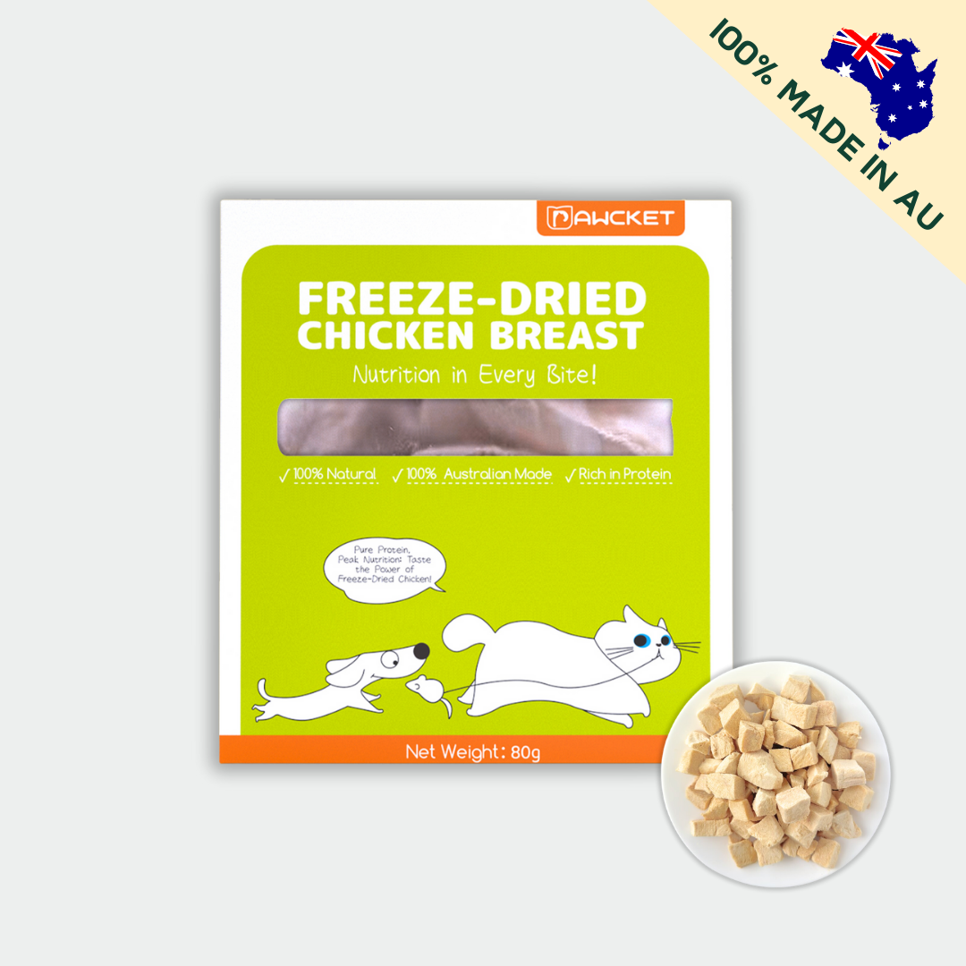 Pawcket Freeze-Dried Free Range Chicken Breast - Raw Cat & Dog Treats