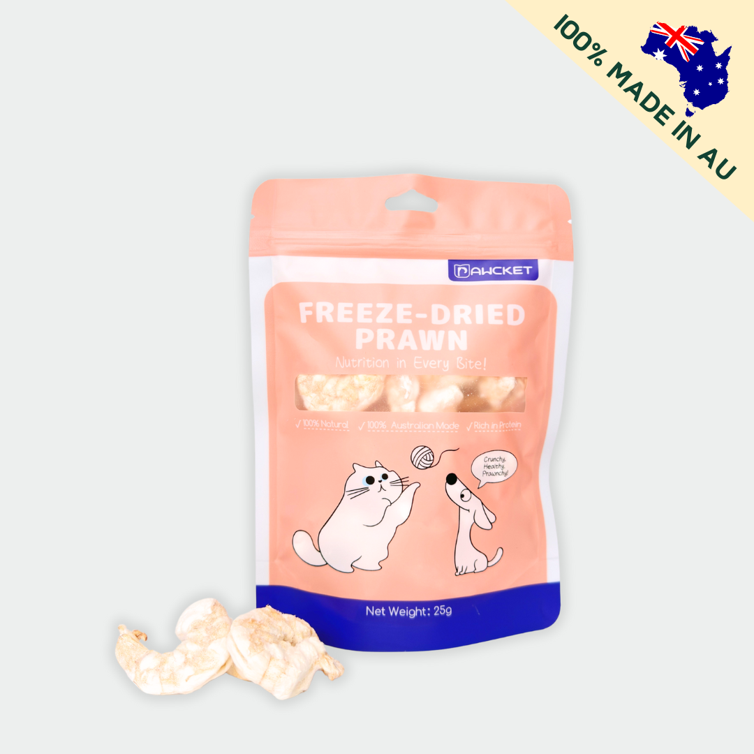 Pawcket Freeze-Dried Prawn - Raw Cat & Dog Treats