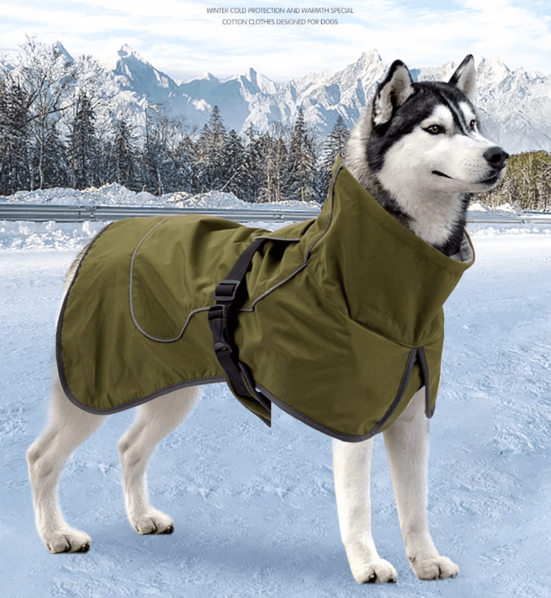 Dog Winter Vest Fleece Coat For Medium Large Size Dog - Happy 4 Paws