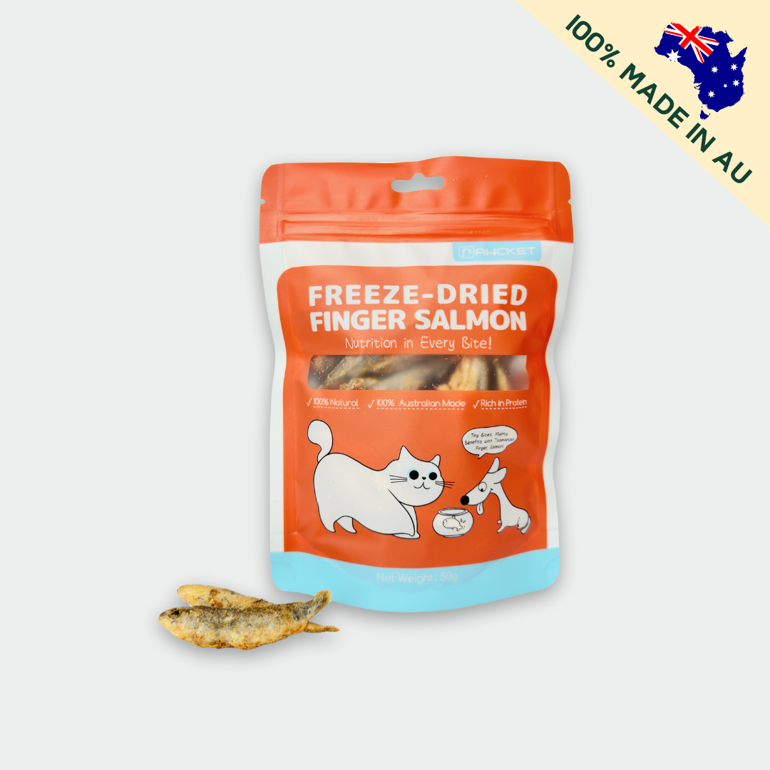 Pawcket Freeze-Dried Finger Salmon - Raw Cat & Dog Treats