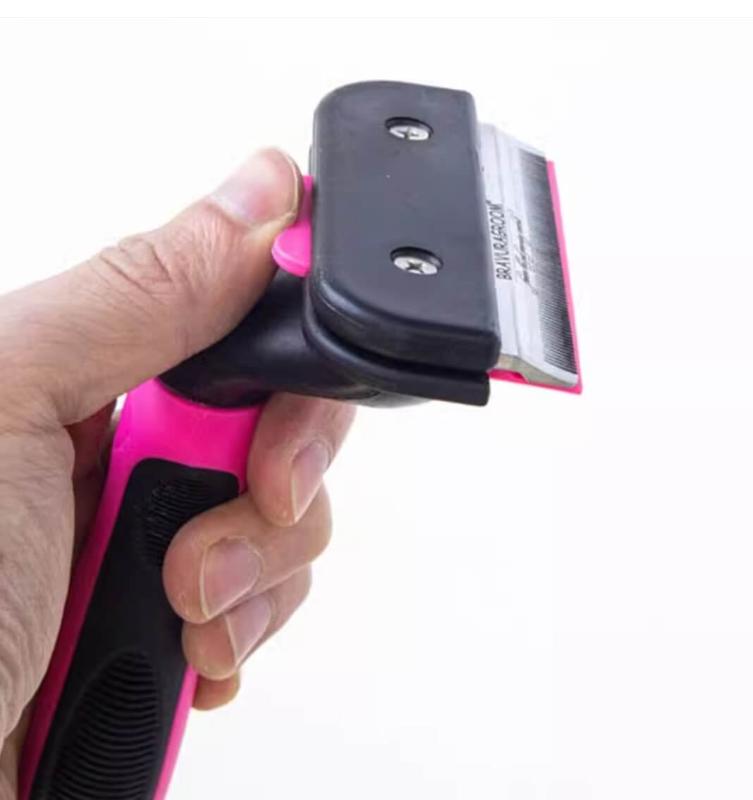 Automatic Pet Hair Removal Knife Comb Medium Size - Happy 4 Paws