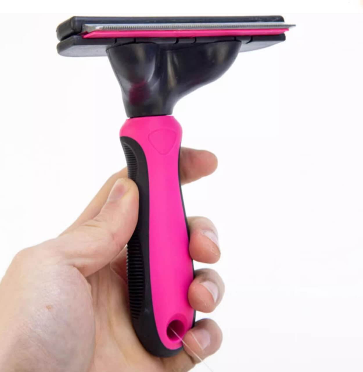 Automatic Pet Hair Removal Knife Comb Medium Size - Happy 4 Paws