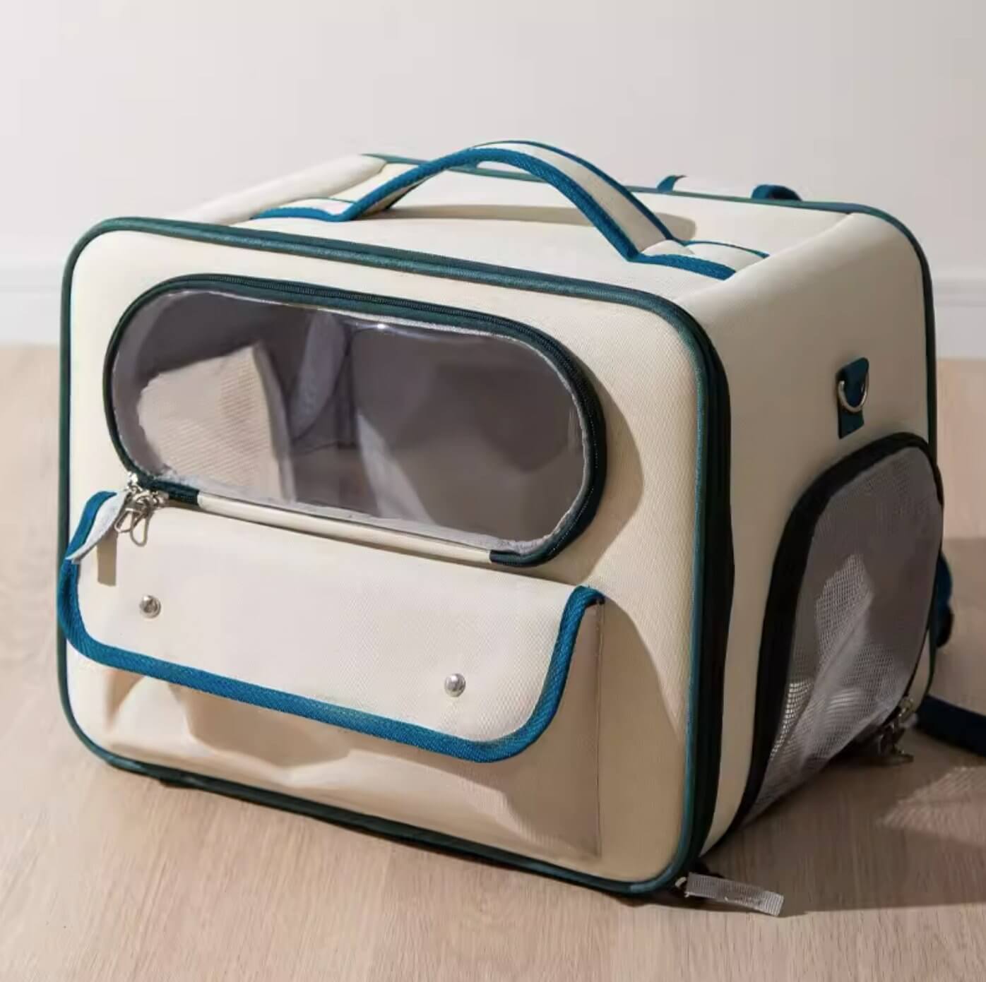 Large Space Pet Carrier Bag Travel Container for Cats Small Dogs - Happy 4 Paws