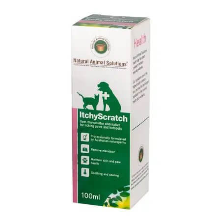 Natural Animal Solutions Itchy Scratch 100ml - Happy 4 Paws