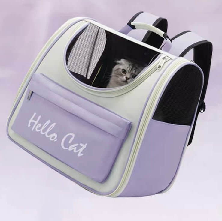 Pet Casual Breathable Container Large Space Cute Carrier Bag For Cats Small Dogs - Happy 4 Paws