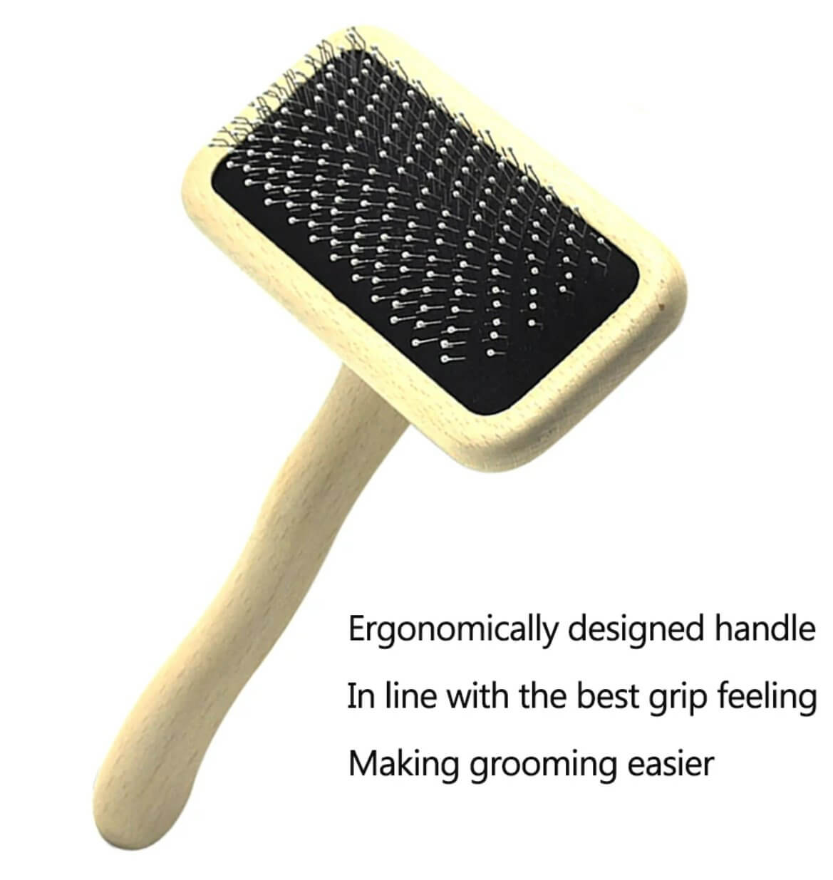 Pet Wooden Hair Comb Massage Brush for Dogs - Happy 4 Paws
