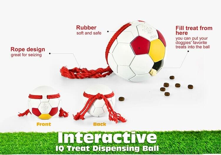 PETOPIA Ultra Tough Dog Toy Football Game Red/Black Random - Happy 4 Paws
