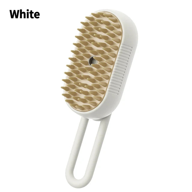 Steamy Pet Brush for Dogs and Cats - Electric Spray Handle Massage Brush