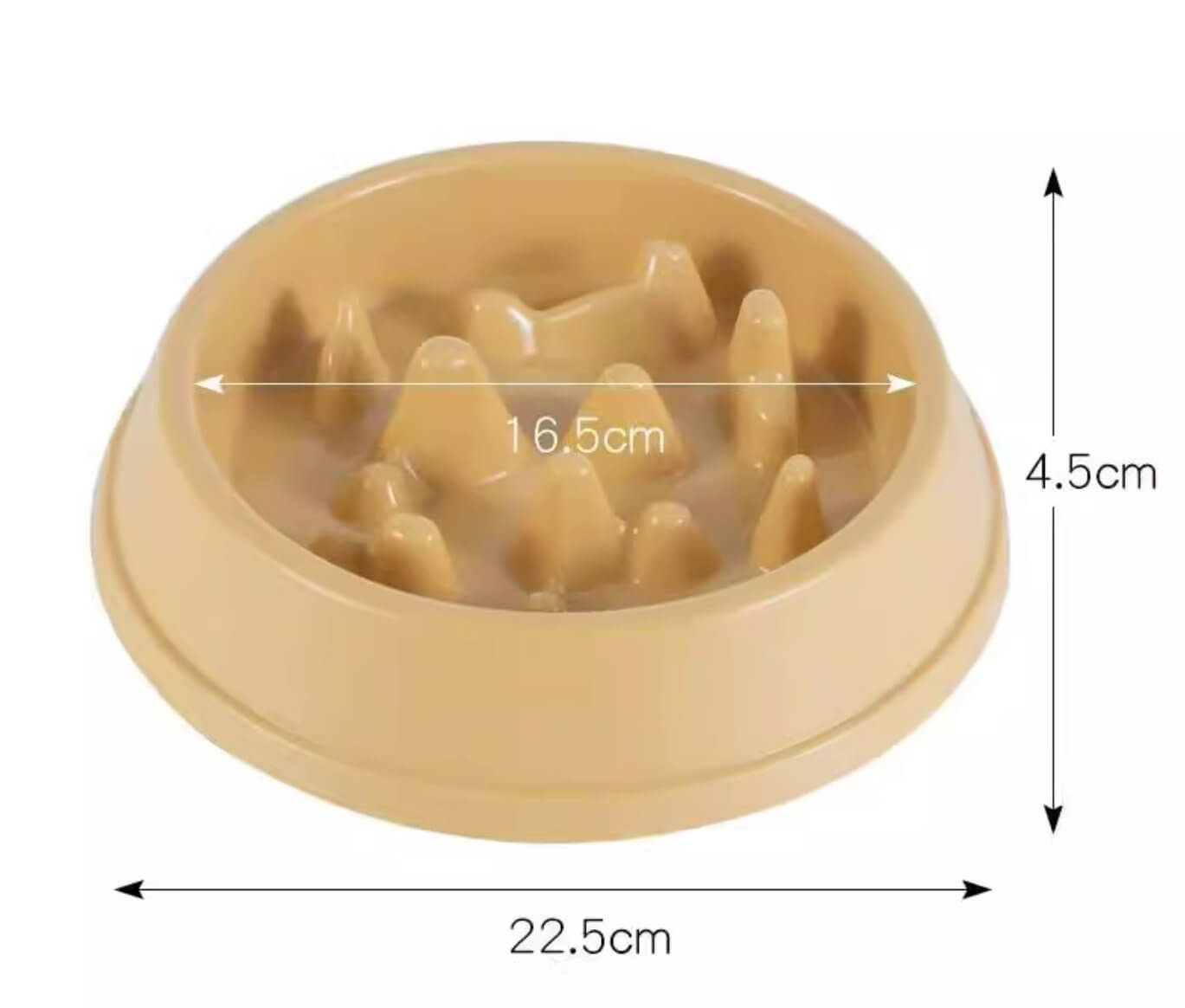 Slow Feeder Dog Food Bowl Interactive Puzzle Pan - Happy 4 Paws