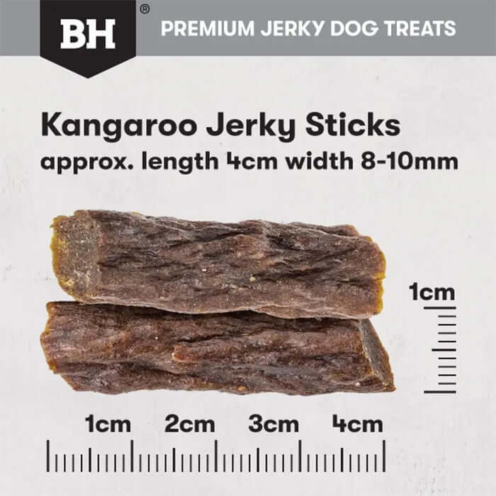 Black Hawk Kangaroo Jerky Sticks Dog Treats - 100g