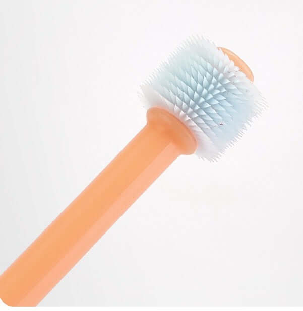 360-Degree Silicone Pet Toothbrush - All-Around Dental Care for Dogs and Cats