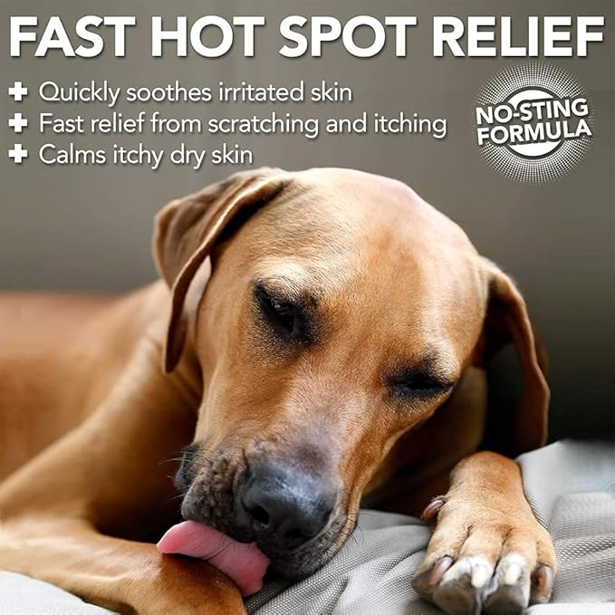 Vet's Best Hot Spot Spray for Dogs - Fast-Acting Itch Relief for Skin Irritation