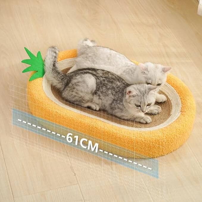 Pineapple Cat Scratching Bed - Durable Sisal Scratcher