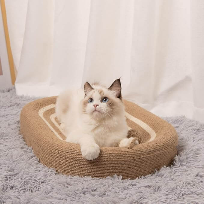 Cat Scratching Bed - Durable Sisal Scratcher Board