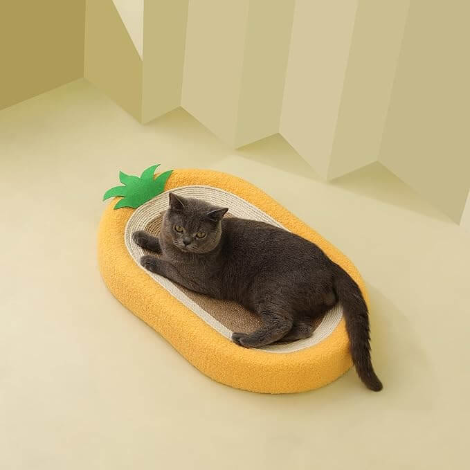 Pineapple Cat Scratching Bed - Durable Sisal Scratcher