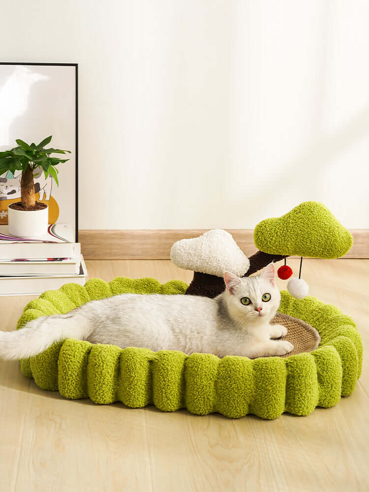 Cat Scratcher Cat Pad Bed Scratching Board Sisal Bowl - Happy 4 Paws