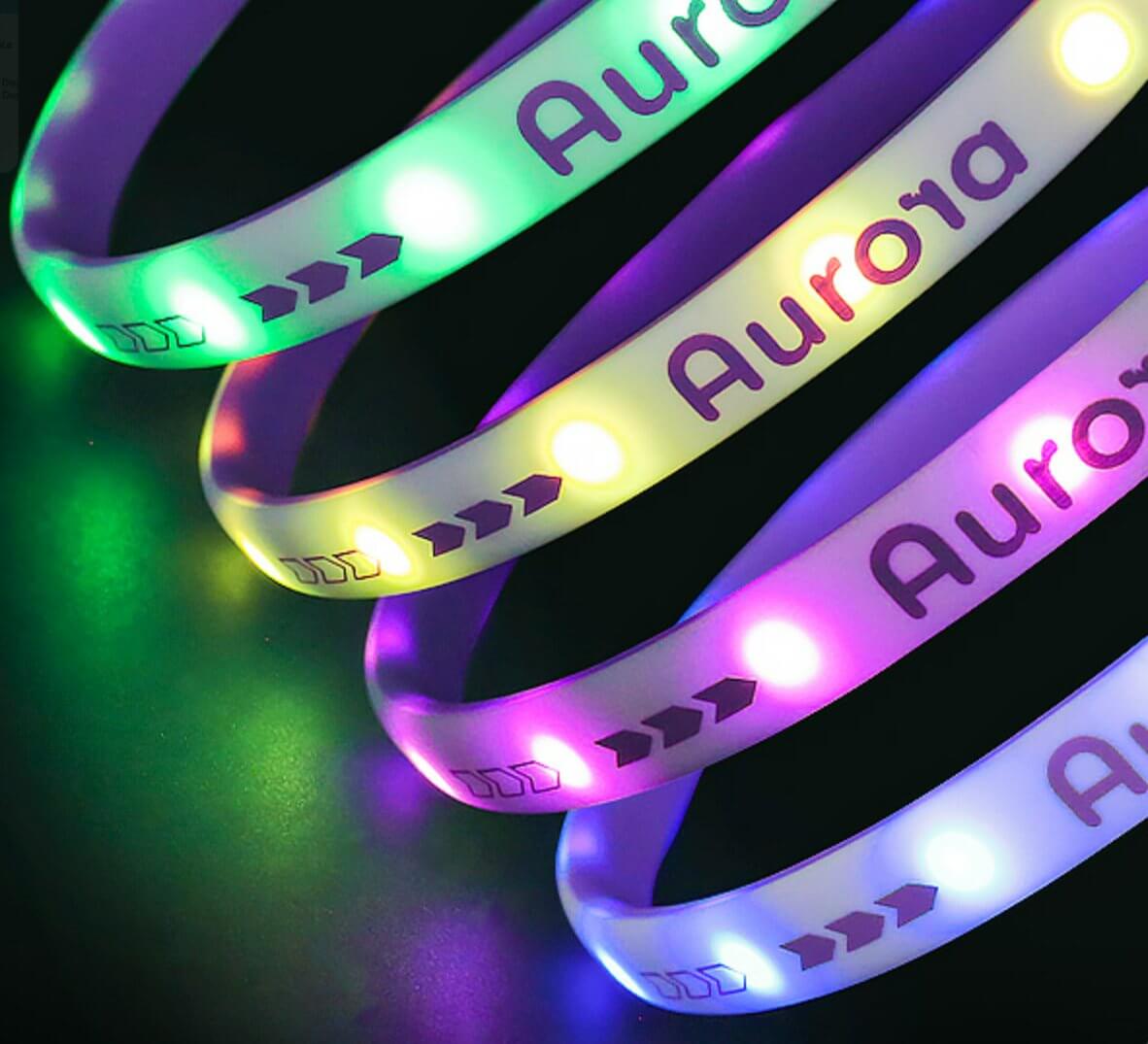 Aurora Led Light Pet Safety Dog Collar for Night Walking - Happy 4 Paws