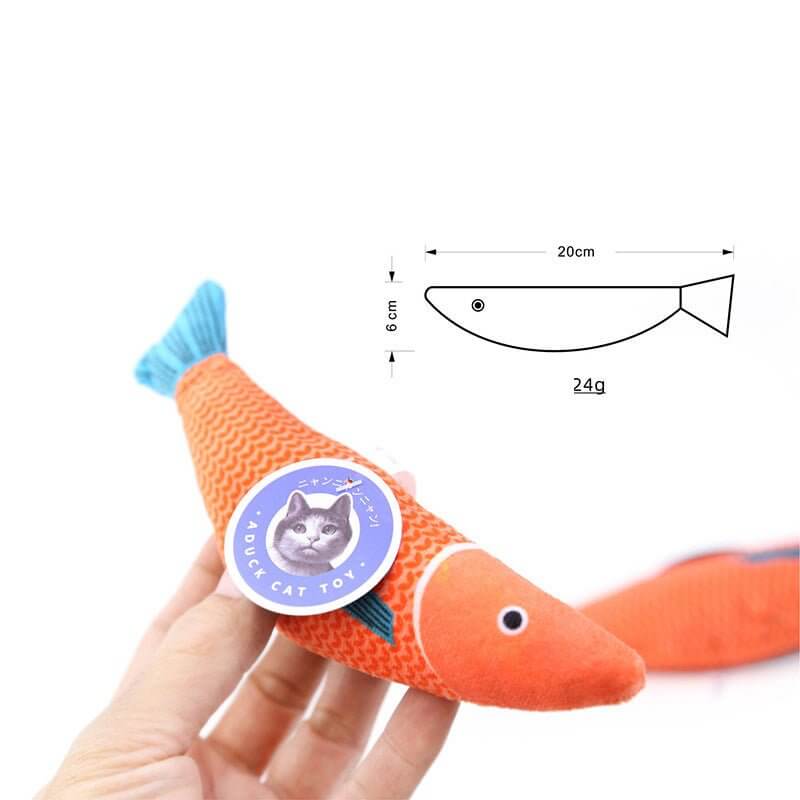 Cat Toys Cartoon Fish with Catnip - Happy 4 Paws