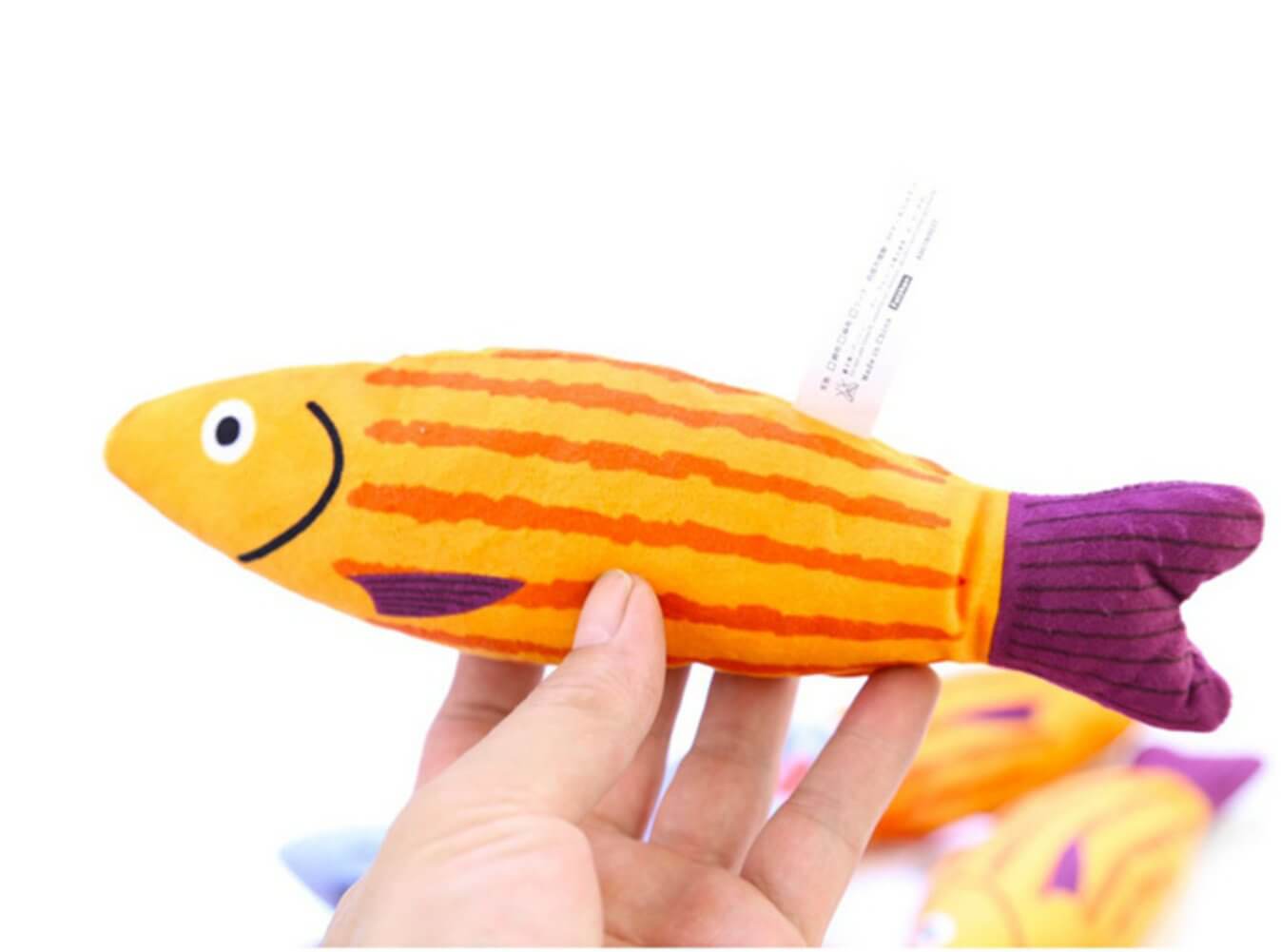 Cat Toys Cartoon Fish with Catnip - Happy 4 Paws