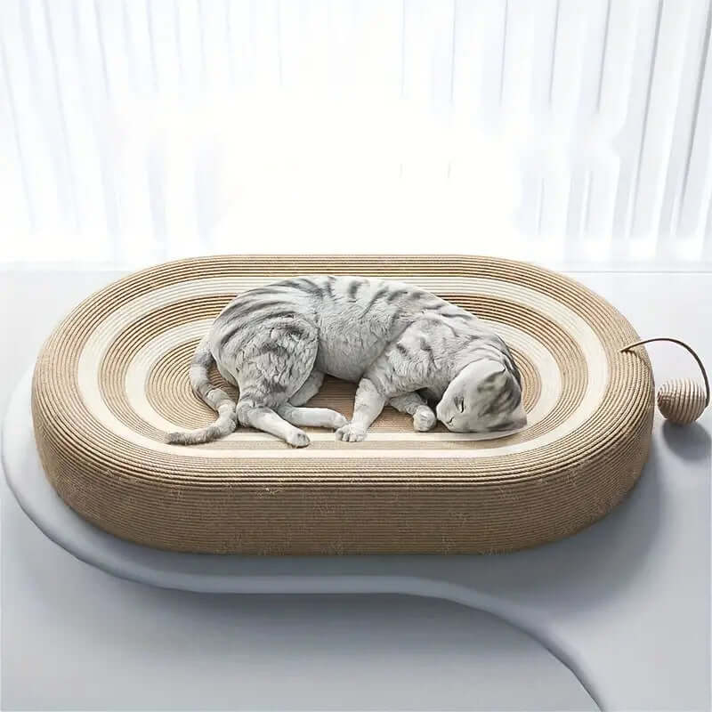 Cat Scratching Bed - Durable Sisal Scratcher Board