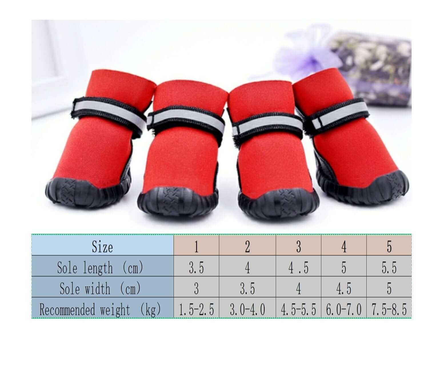 Dog Boots Shoes Anti - Slip Paw Protector for Small Dogs - Happy 4 Paws