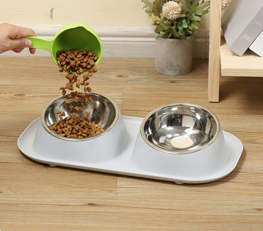 Puppy food and water bowls best sale