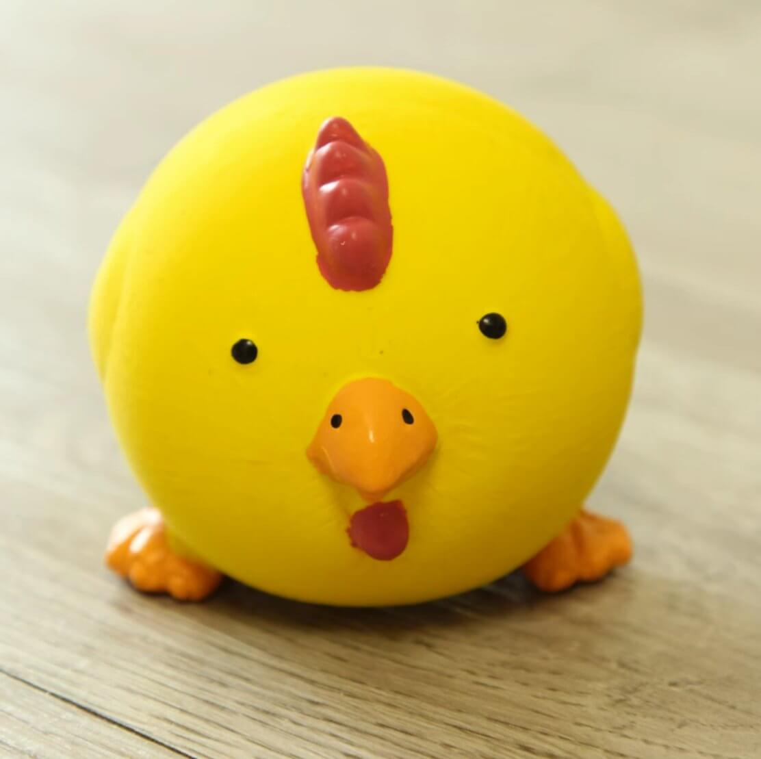 Dog Chew Toy Funny Chick Sound Training Ball - Happy 4 Paws