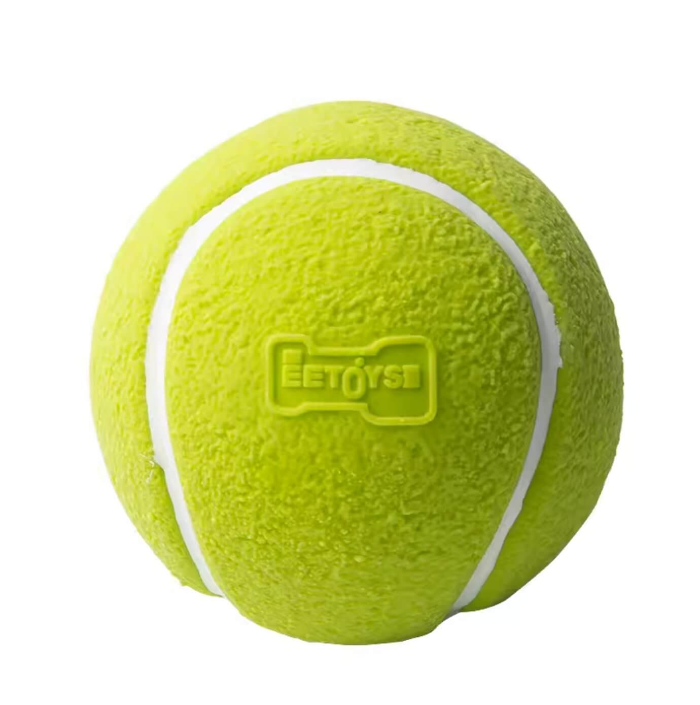 Dog Chew Toy Green Tennis Sound Training Ball - Happy 4 Paws