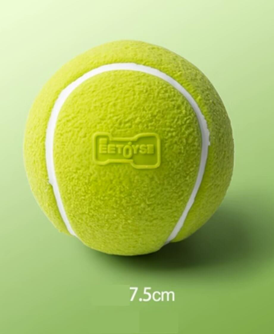 Dog Chew Toy Green Tennis Sound Training Ball - Happy 4 Paws