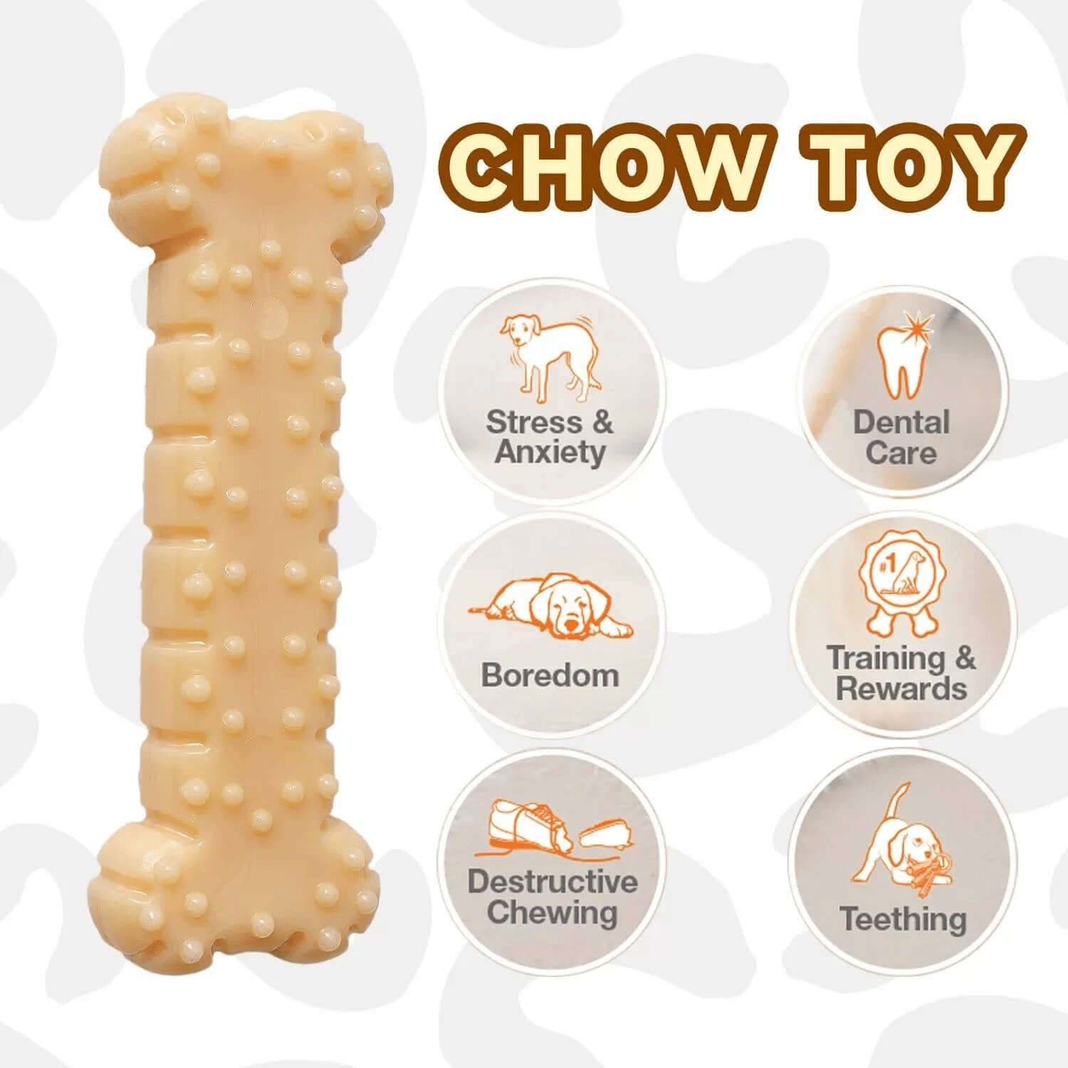 Dog Chew Toys with Chicken Flavor for Medium Large Dogs - Happy 4 Paws