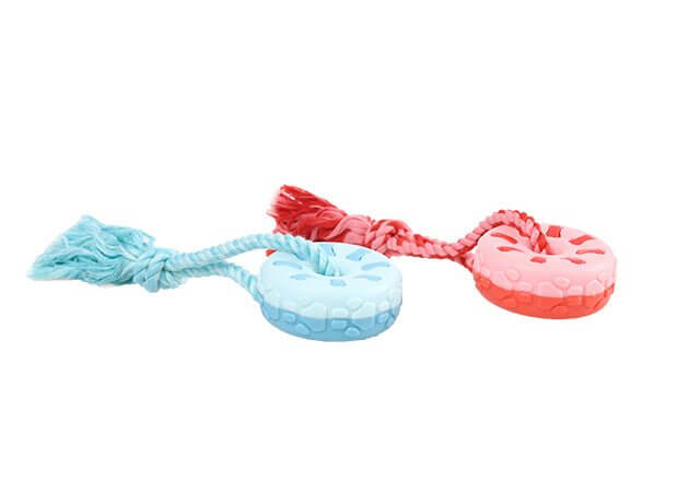 Dog Toy Tire Knot Floating Ball for Fetch (Mix Colors) - Happy 4 Paws