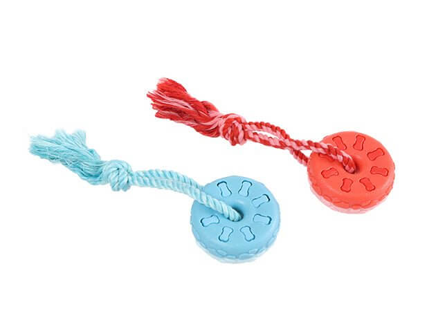 Dog Toy Tire Knot Floating Ball for Fetch (Mix Colors) - Happy 4 Paws