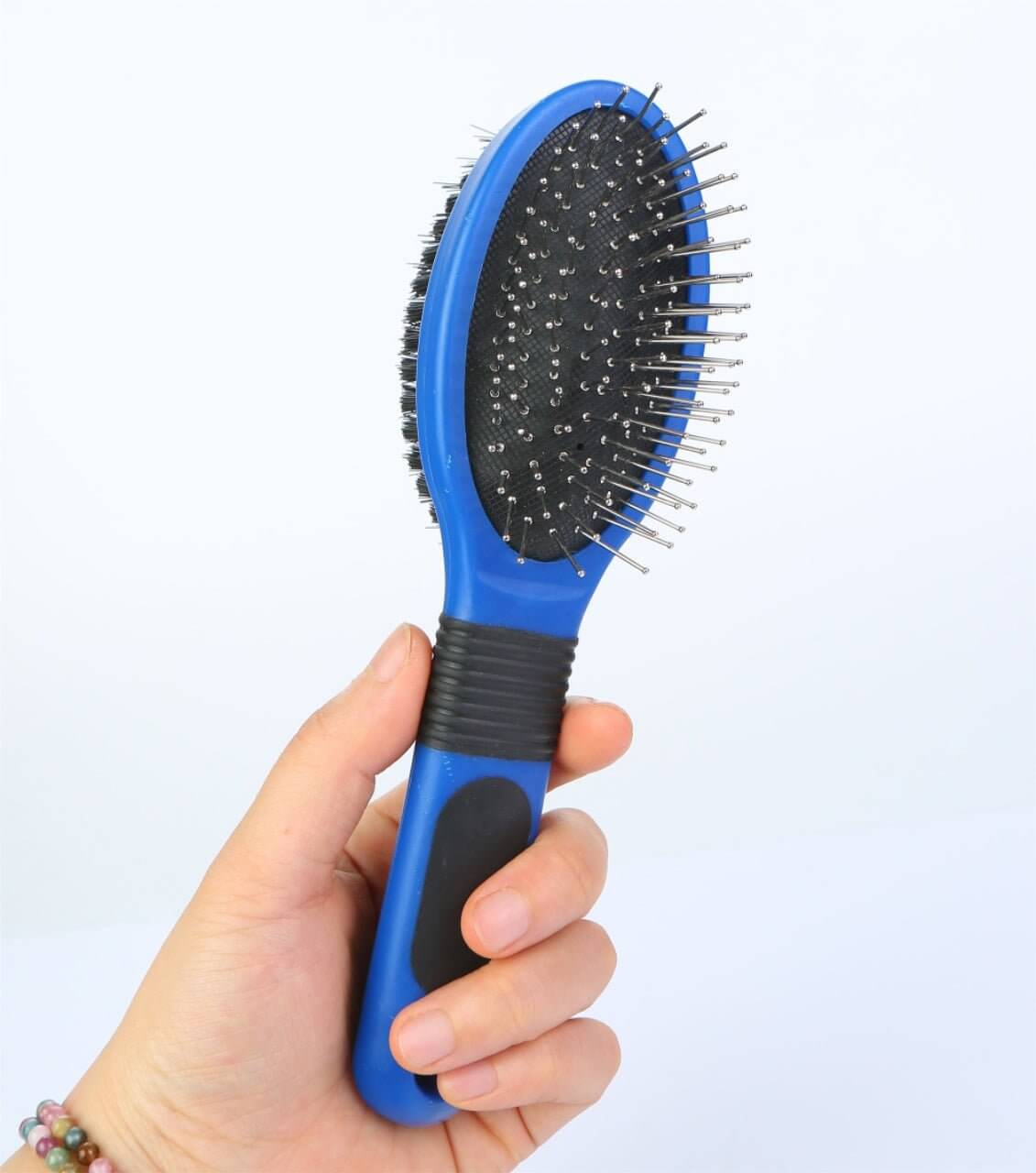 Double Sided Pet Grooming Brush Hair Removal Comb for Dogs Cats - Happy 4 Paws