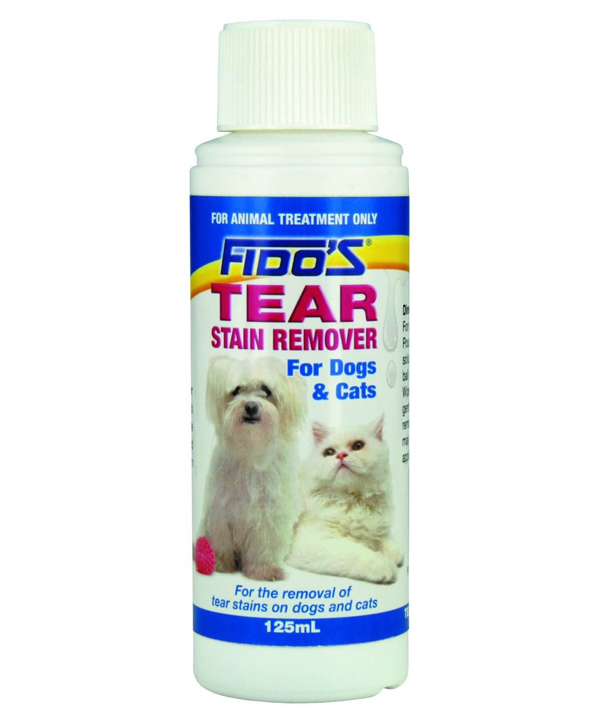 Fido's Tear Stain Remover For Cats Dogs 125ml - Happy 4 Paws