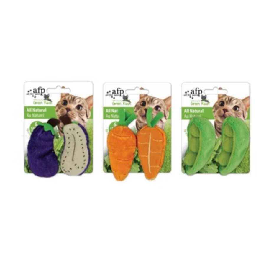 Fruits & Vegetables Cat Chew Catnip Toys Multi Choices - Happy 4 Paws