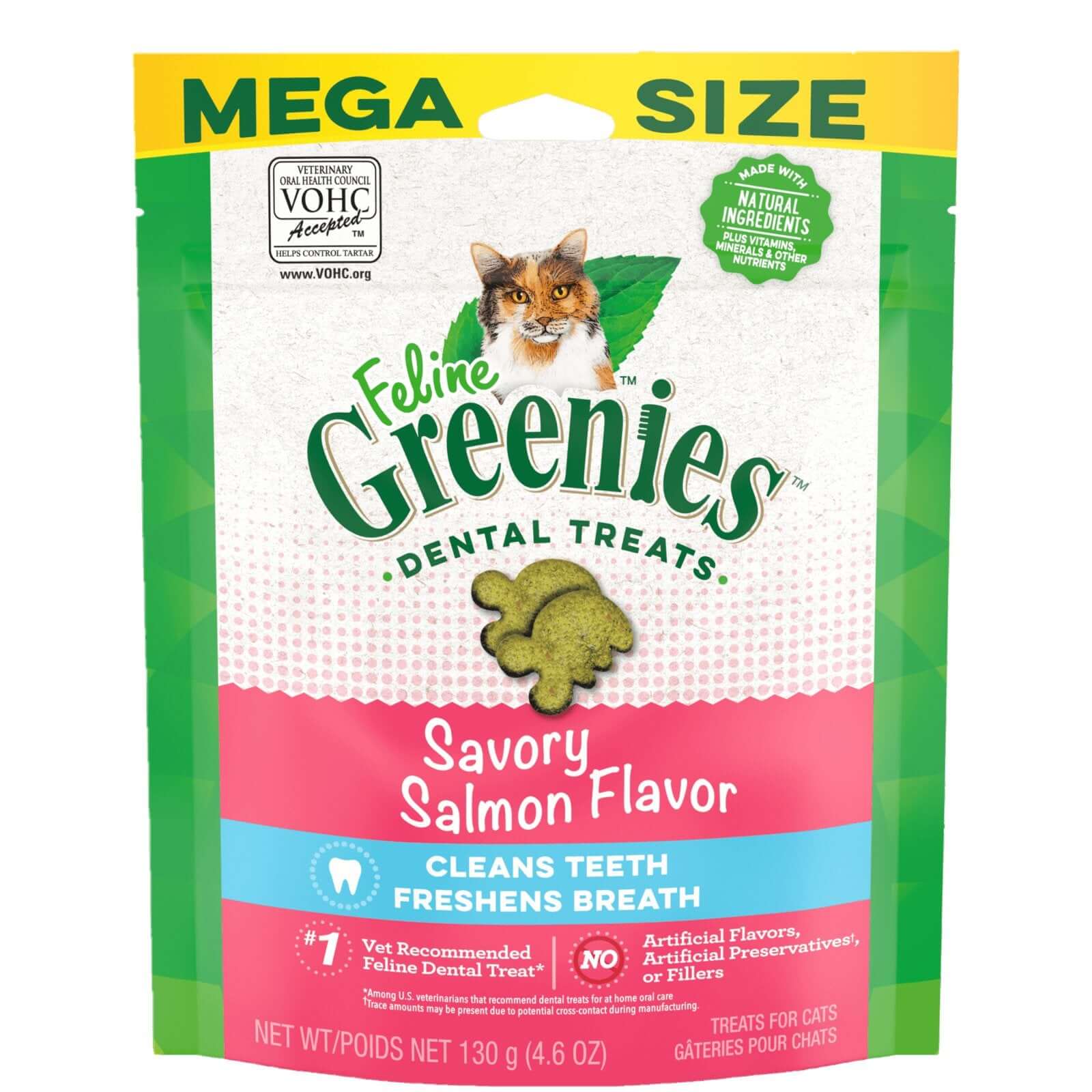 Greenies Cat Treat Salmon 130g - Happy 4 Paws