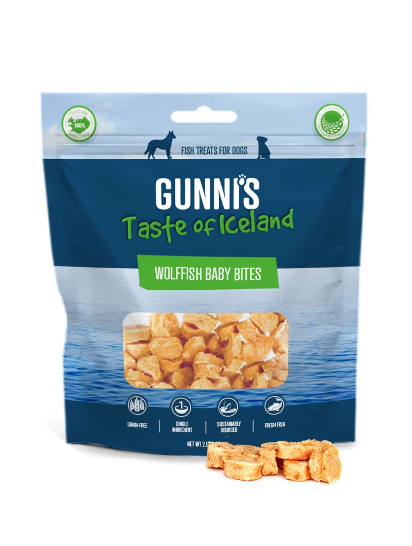 GUNNI'S Wolffish Baby Bites Dog Treats 71g - Happy 4 Paws