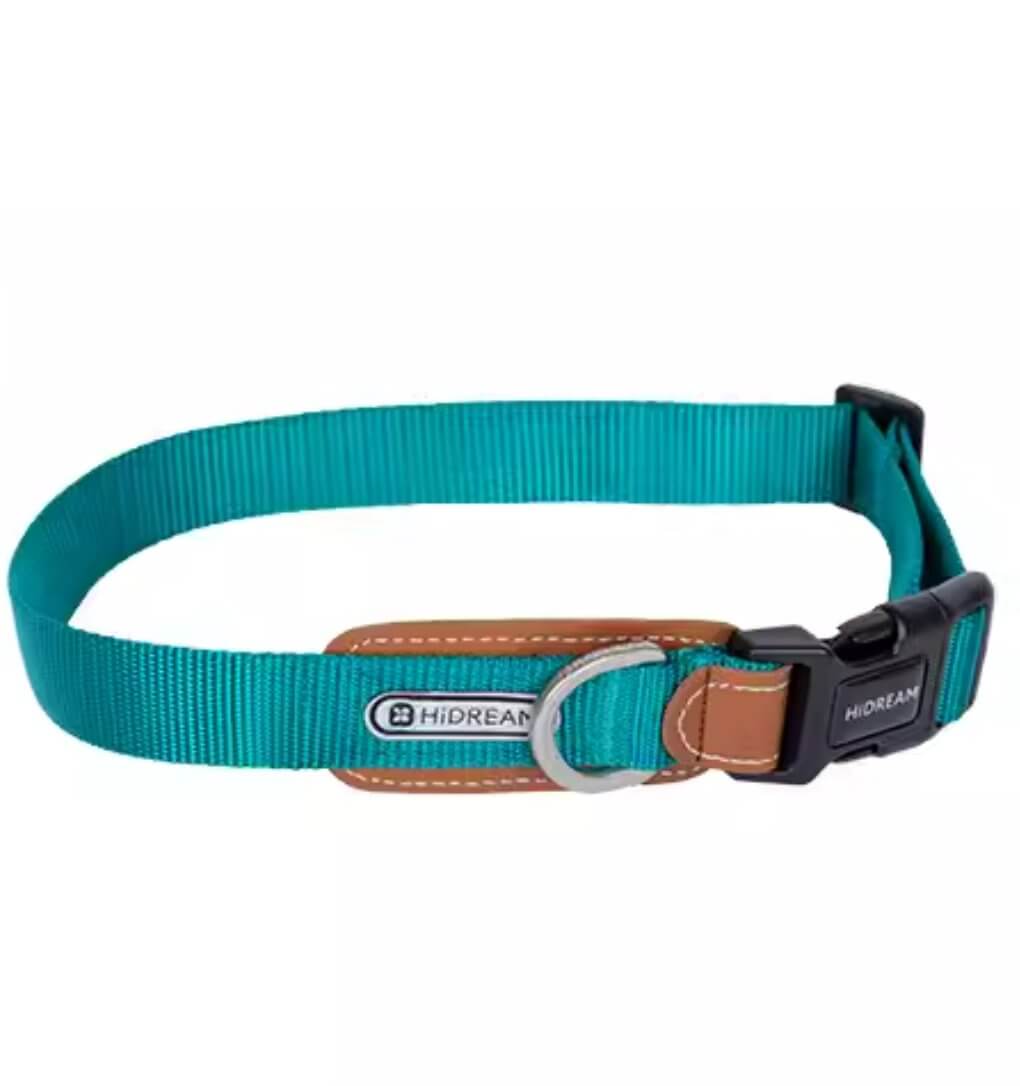 HiDREAM Simple and Durable Multi - functional Nylon Leather Dog Collar for All Size Dogs 40kg - Happy 4 Paws