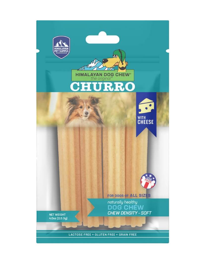 Himalayan Dog Chew Churro Cheese 4pk - Happy 4 Paws