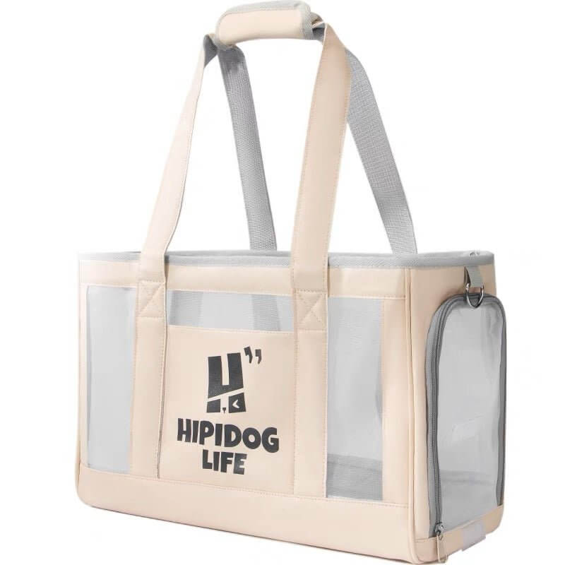 HIPI DOG LIFE Crossbody Portable Pet Container Bag for Cats Small Dogs - Happy 4 Paws