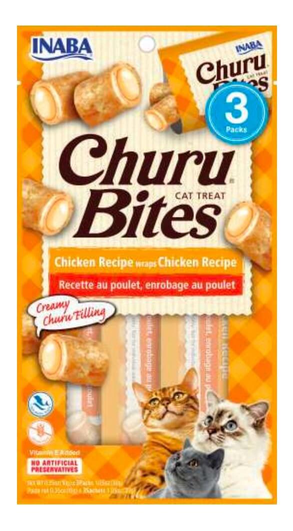 INABA Cat Churu Bites Chicken Wraps 30G - Happy 4 Paws