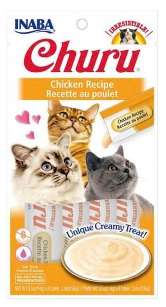 INABA Cat Churu Puree Chicken 56G - Happy 4 Paws