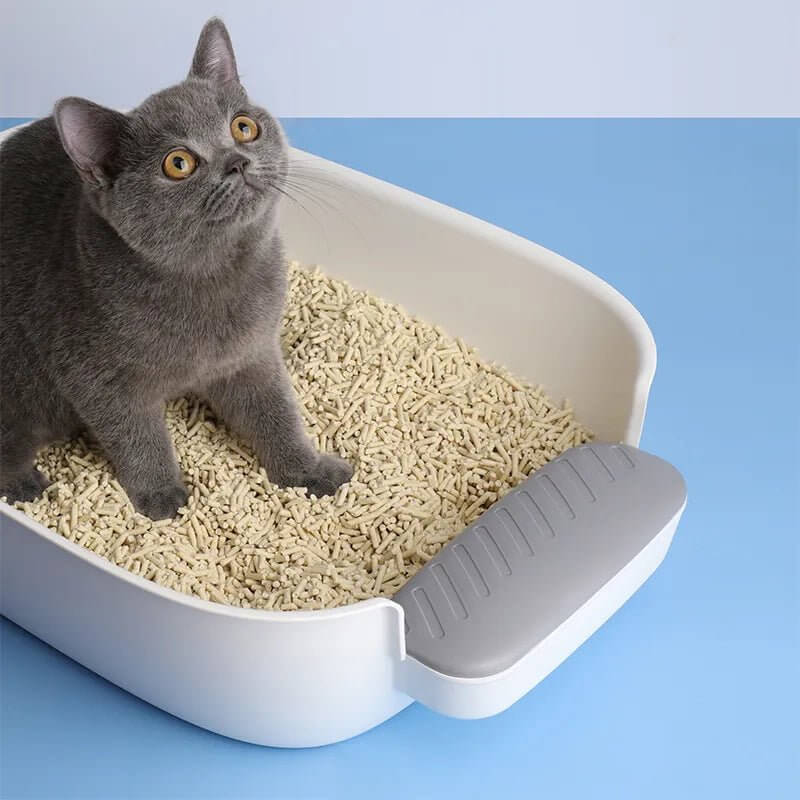 Jelly Cat Litter Box Design Sandbox Fully Open Thicken Durable Toilet With Pedal - Happy 4 Paws