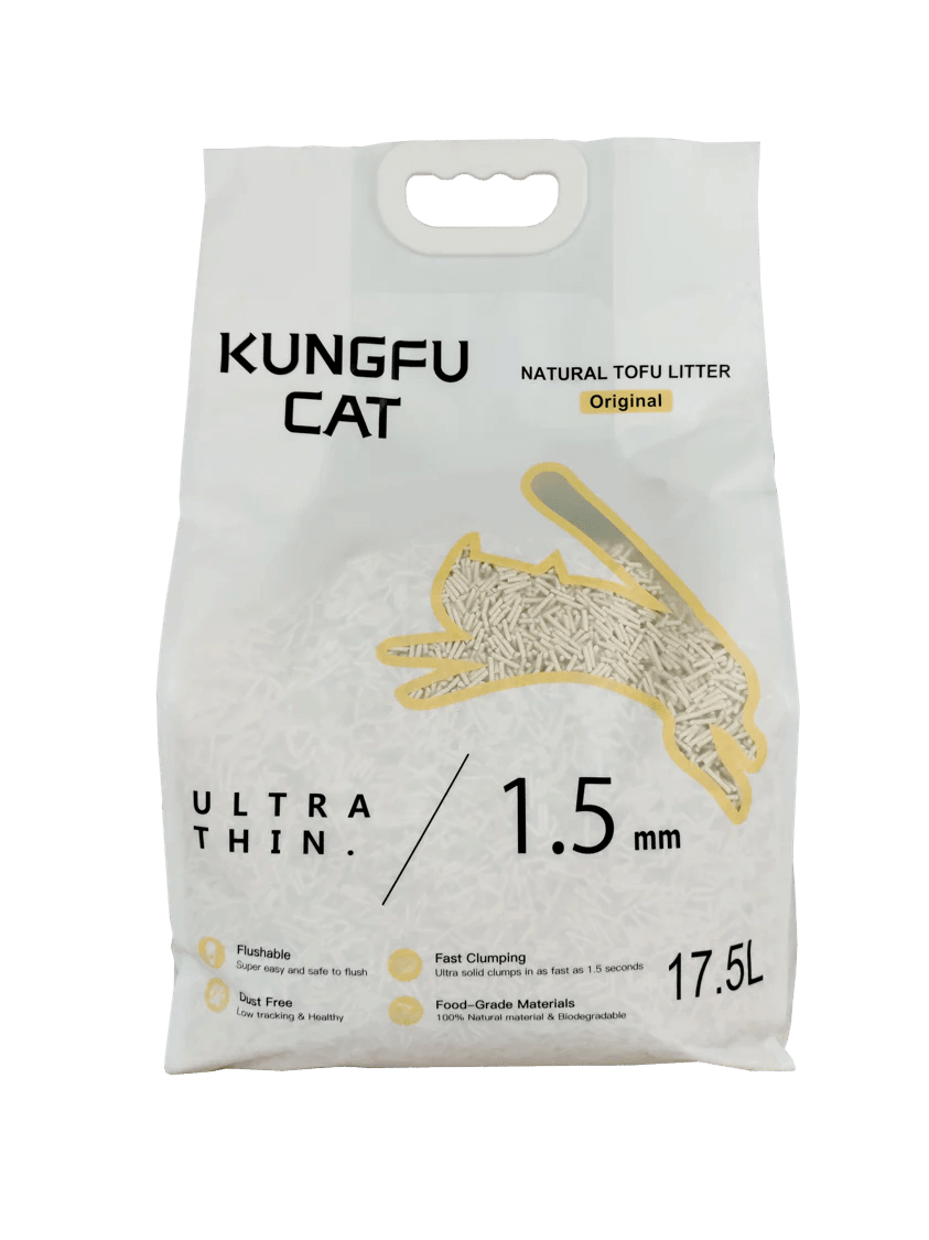 KUNGFU CAT Tofu Litter Original 17.5L/6.5KG - Happy 4 Paws