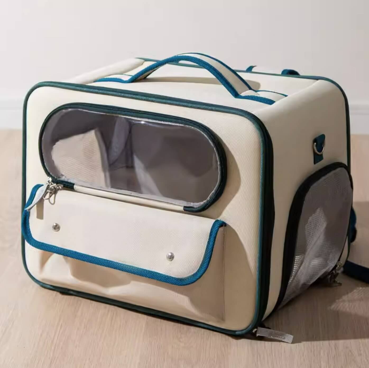 Large Space Pet Carrier Bag Travel Container for Cats Small Dogs - Happy 4 Paws