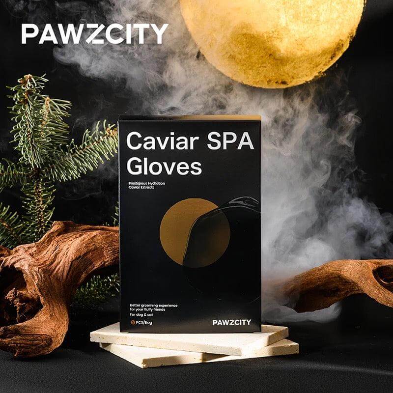 PAWZCITY Caviar Spa Gloves Wet Wipes For Pets 5pcs/Box - Happy 4 Paws