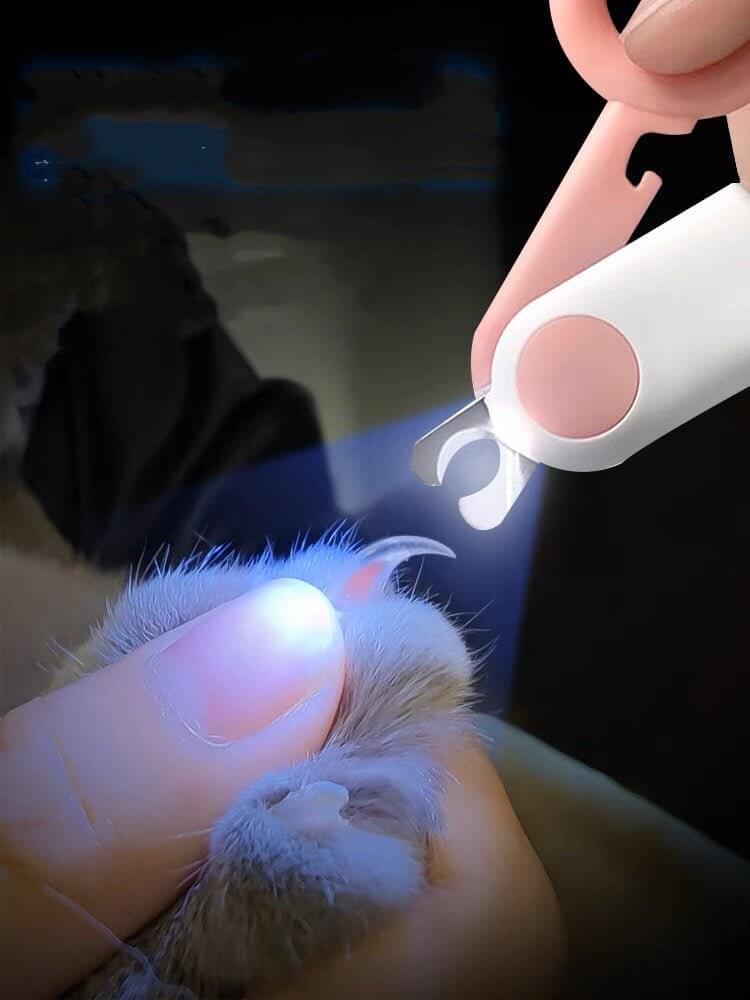 Pet Nail Clippers with LED Lights for Small Dog and Cat - Happy 4 Paws