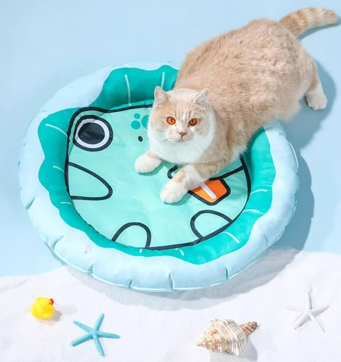 Pet Pad Summer Ice Bed Raised Cooling Mat for Cats & Small Dogs - Happy 4 Paws