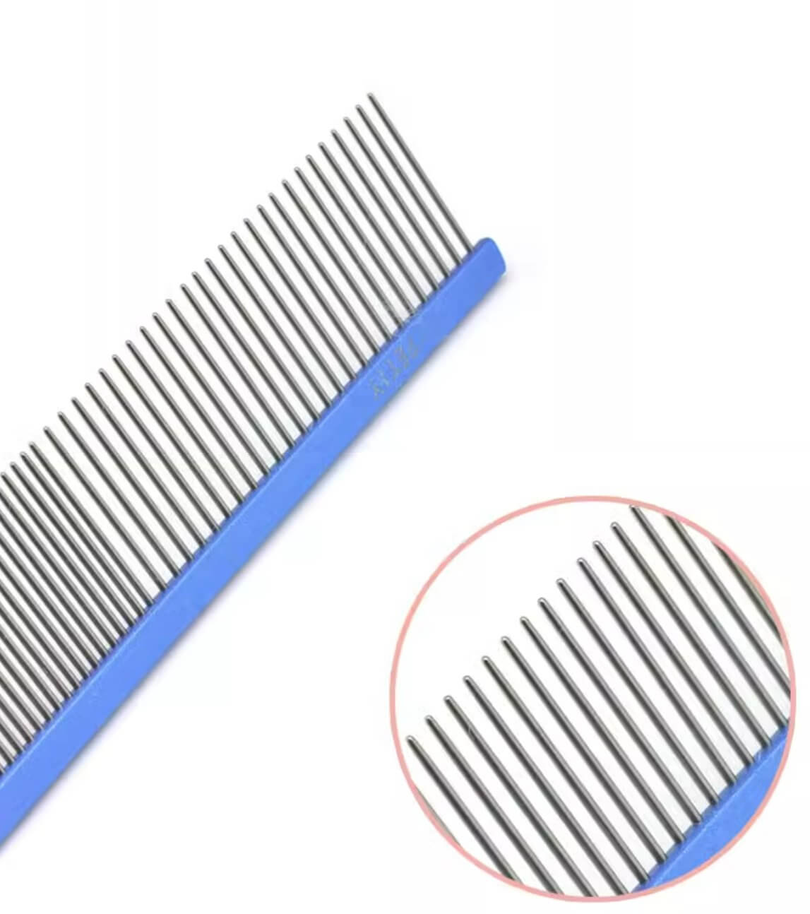 Pet Steel Grooming Comb with Stainless Steel Teeth for Removing Tangles and Knots for Dogs & Cats - Happy 4 Paws